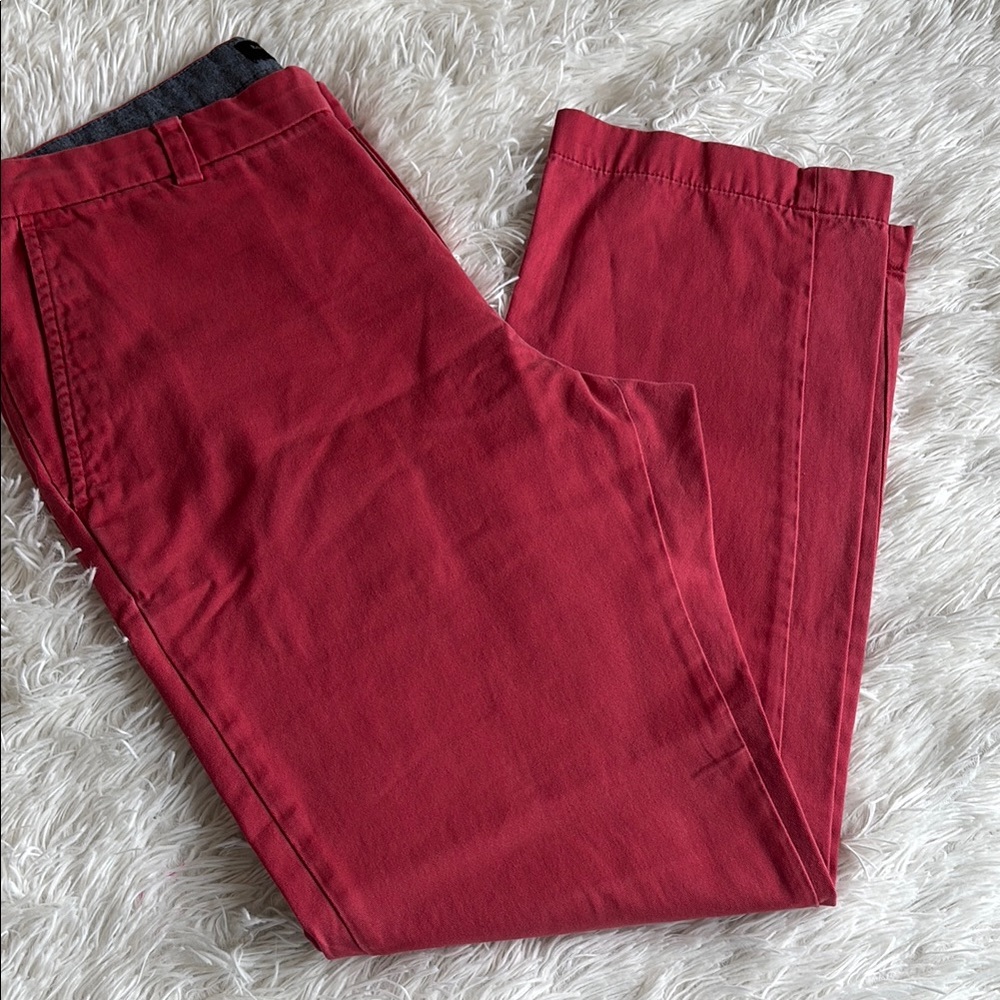 Banana Republic Nantucket red/salmon chinos 33/30 100% cotton - Picture 2 of 4